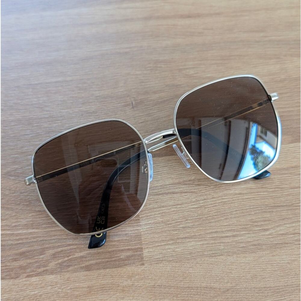Mango MNG 87060576 Sunglasses Womens Square Metallic Frame UV Protected Lense